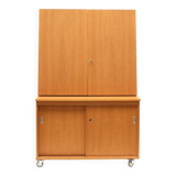 Unique vintage cupboard / sideboard / bookcase made in the 1970s