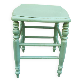 Tabouret ancien vert