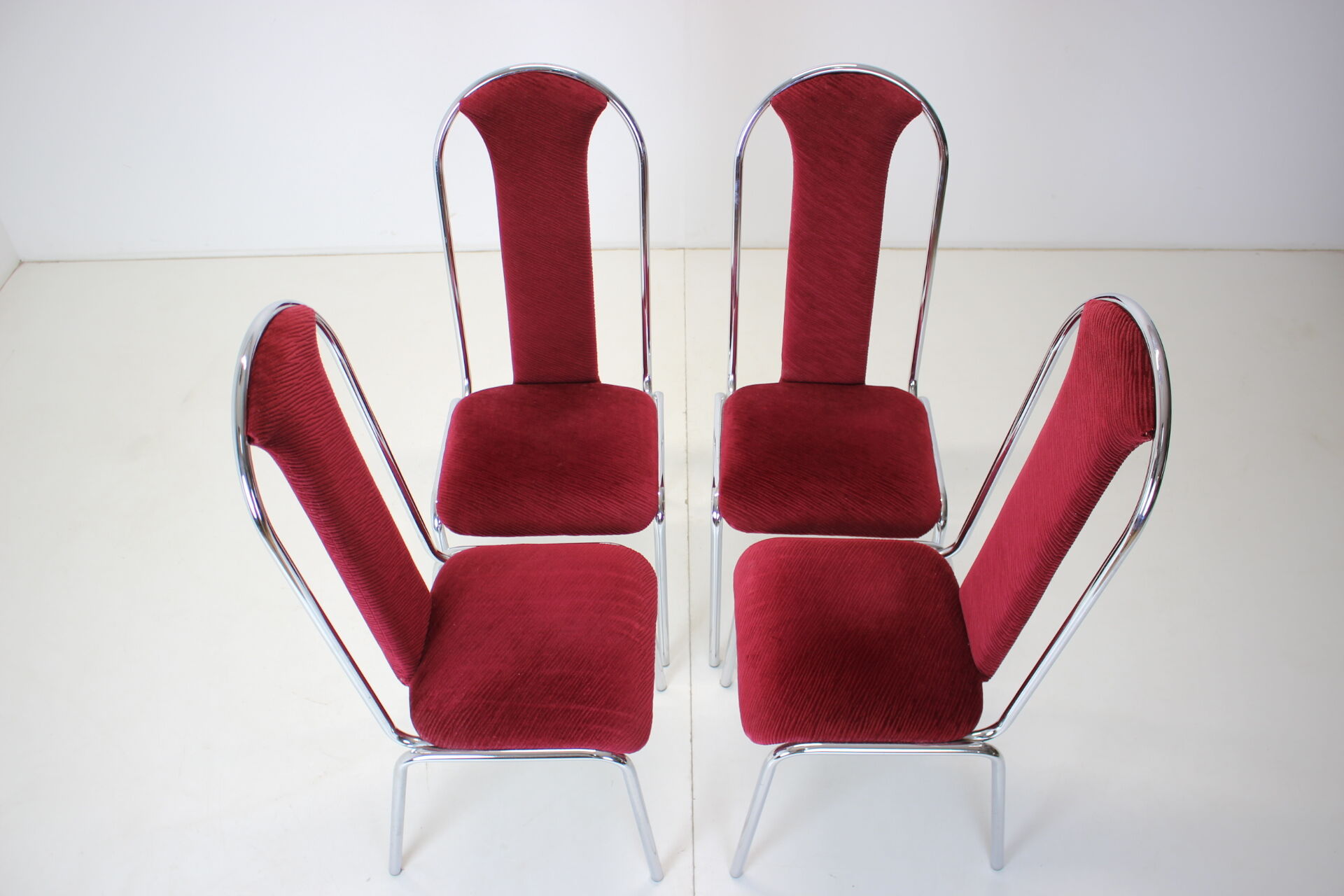 Set of four dining chairs, czechoslovakia,1980s kovobel