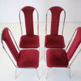 Set of four dining chairs, czechoslovakia,1980s kovobel
