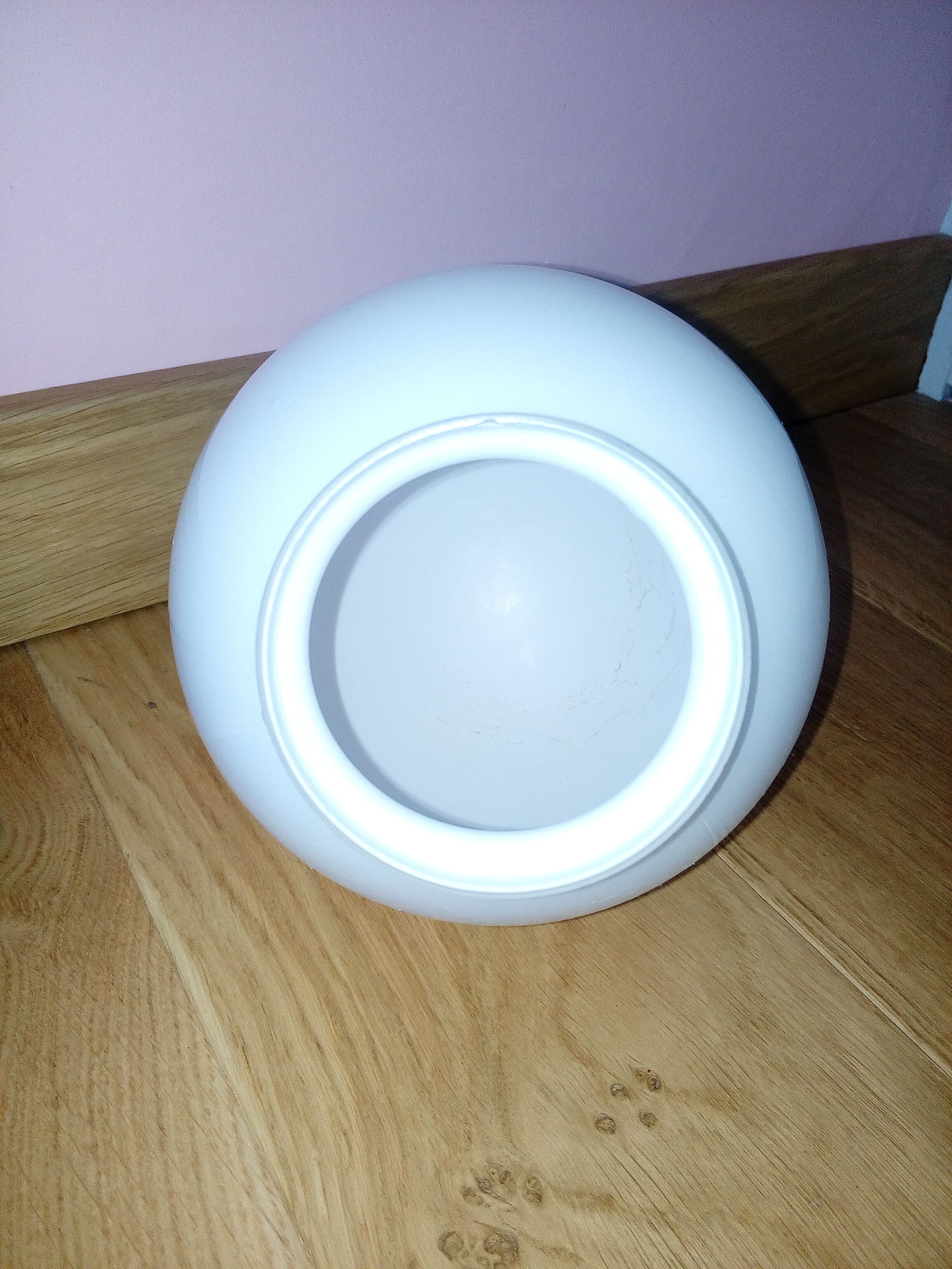 White opaline globe