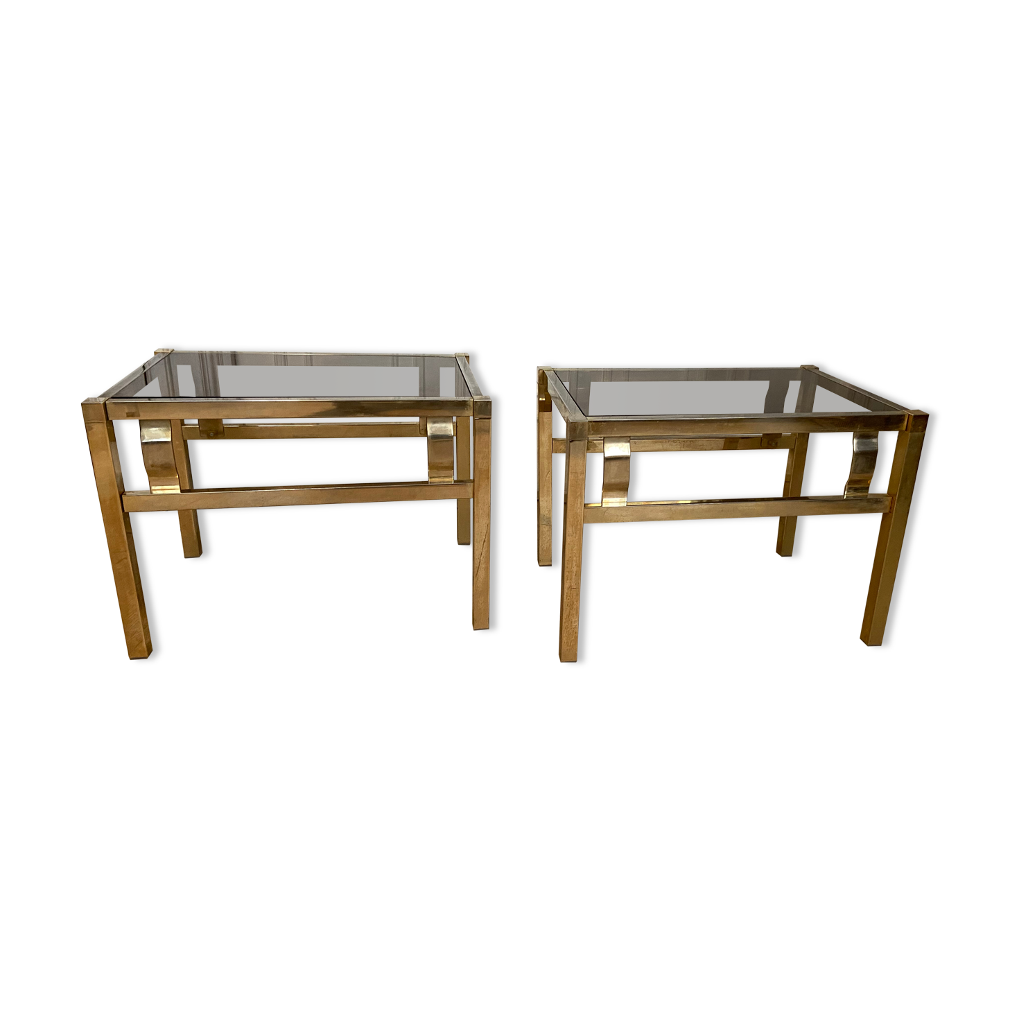 Pair of side table Hollywood Regency, 1970