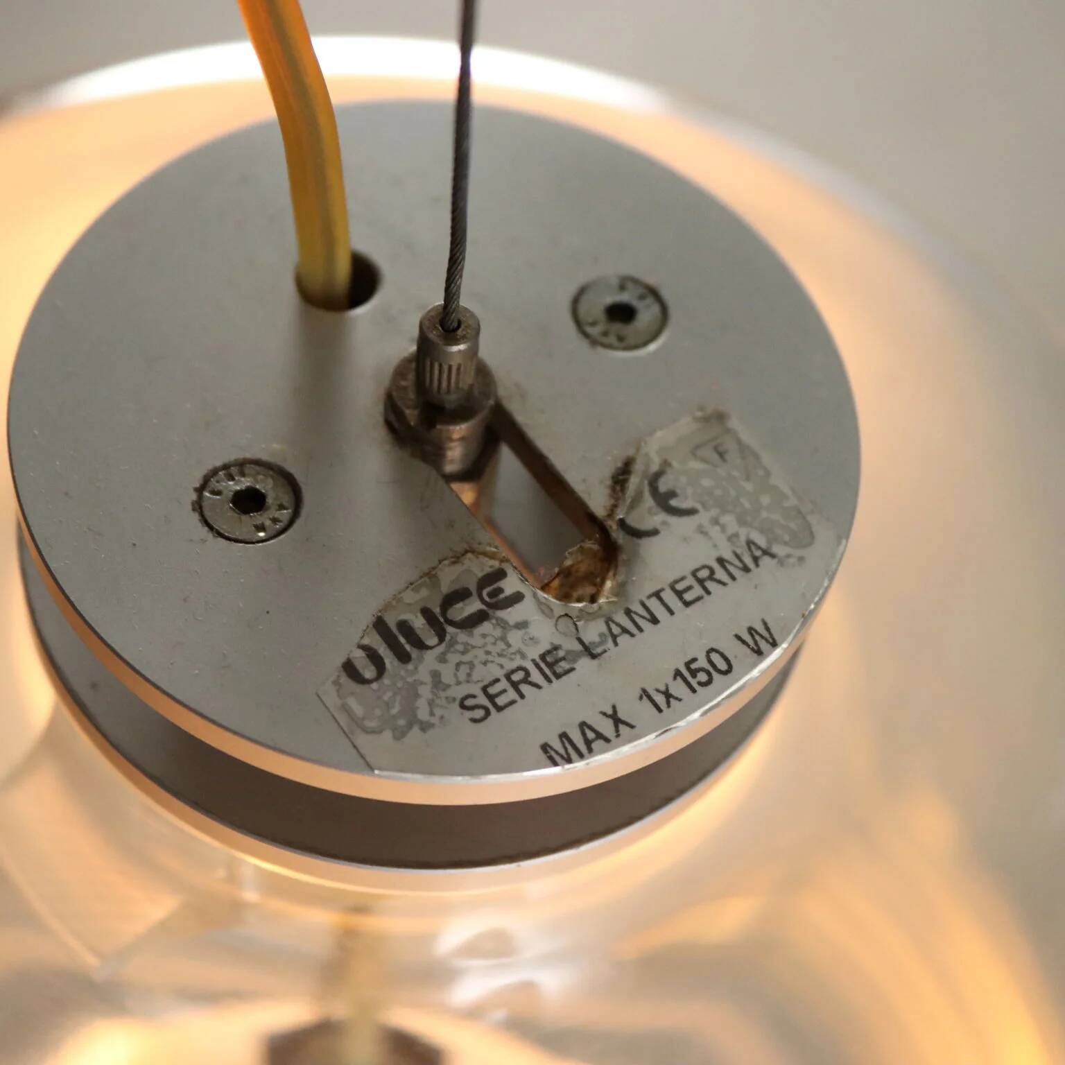 Vintage lamp Oluce Lanternina design by Laudani and Romanelli from the 2000s.