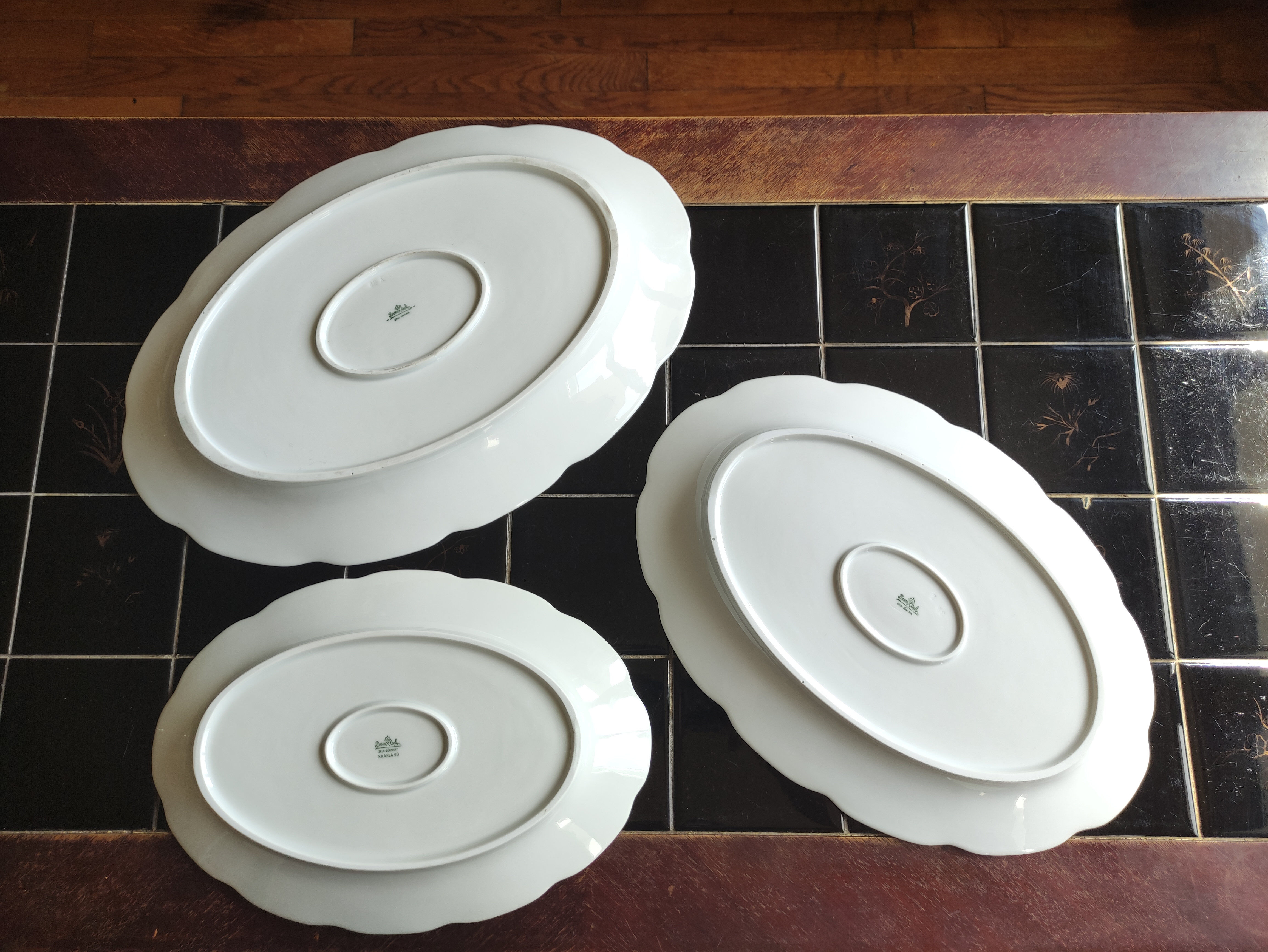 3 serving dishes in Rosenthal white porcelain - Art Deco