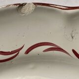 Faience plate Les Islettes decor Madame Bernard 19th century 23 cm rare model