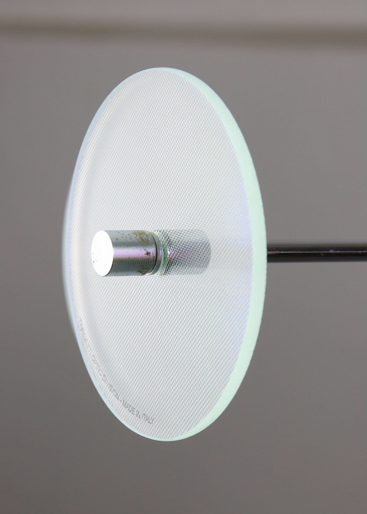 Vintage Italian Chrome Lamp Duo, 70s