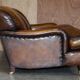 Howard & Son leather canapé, restored vintage, 3-seater