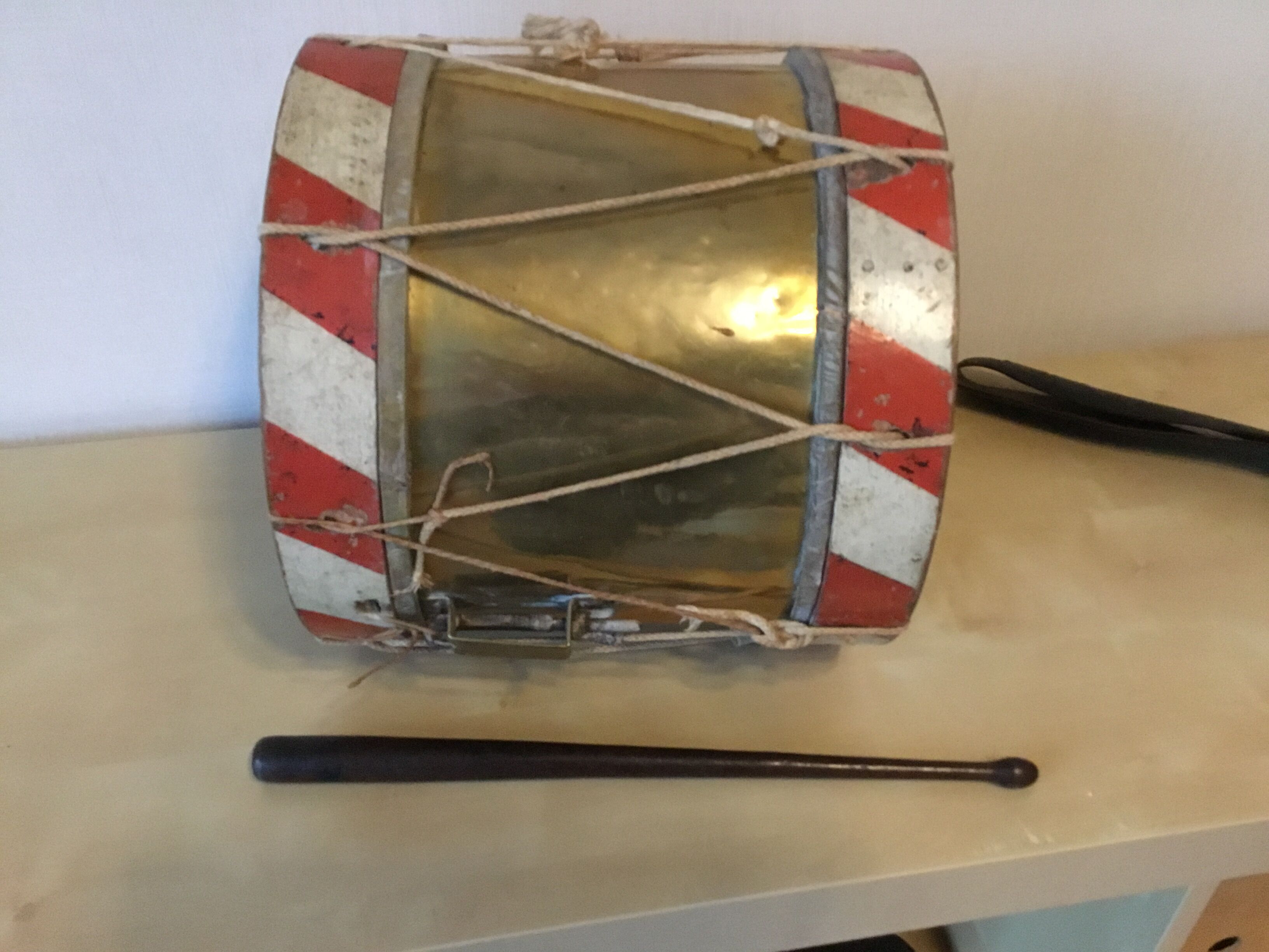 Old circus drum
