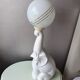 Vintage ceramic elephantlamp/table lamp with bol from the eighties