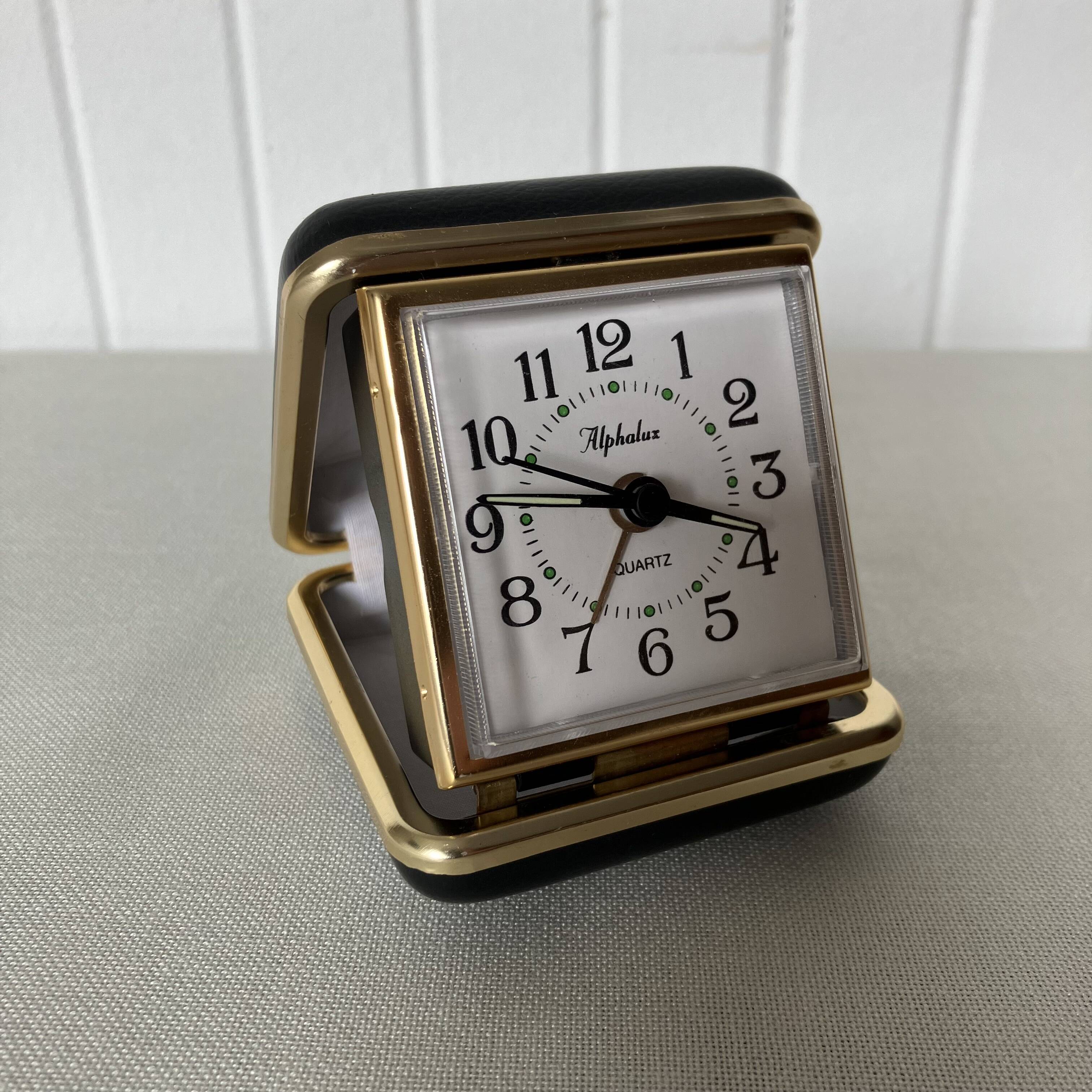 Alphalux Quartz Travel Alarm Clock