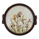 Art Nouveau plate in Sarreguemines earthenware