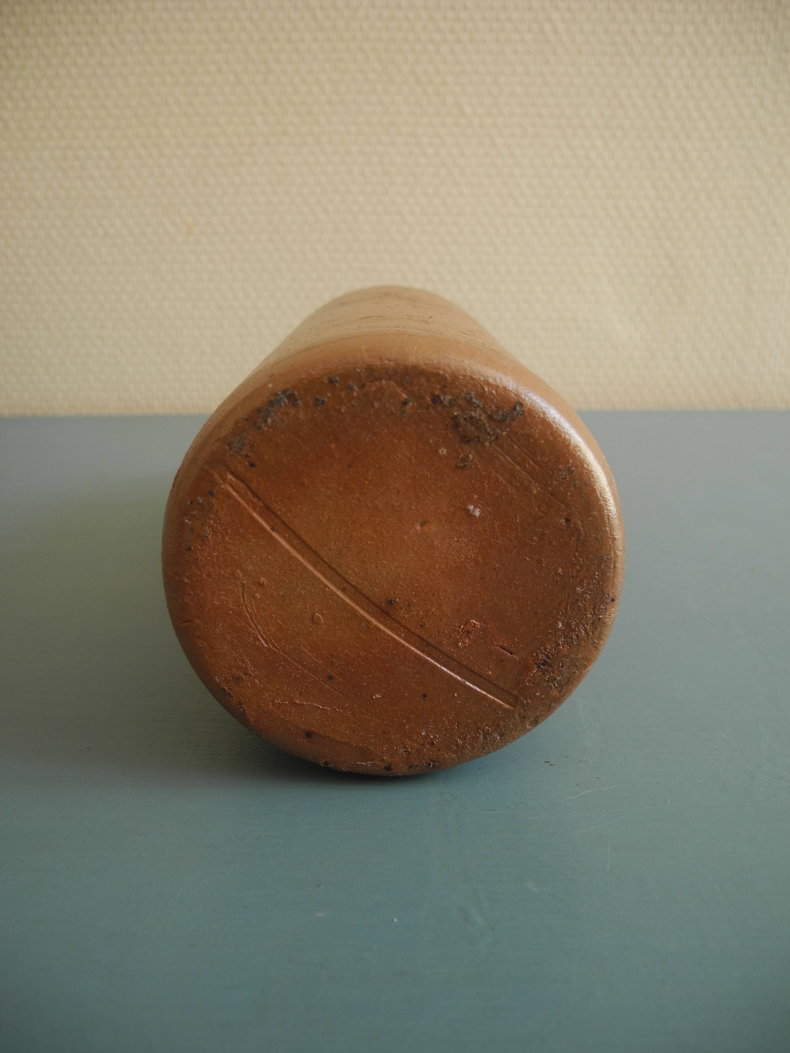 antique stoneware bottle rustic decor