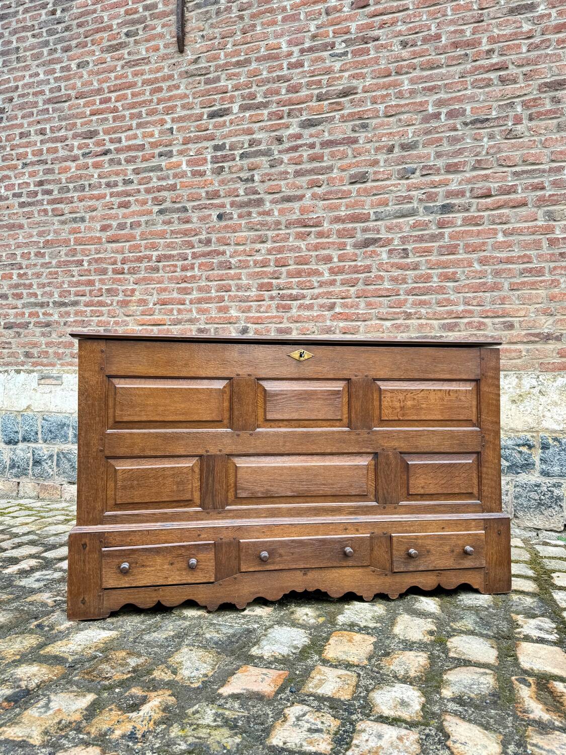 Oak Chest Louis XIV Style XIX Eme Century