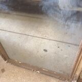 Beautiful old fireplace gilded mirror patina of time 95x152cm