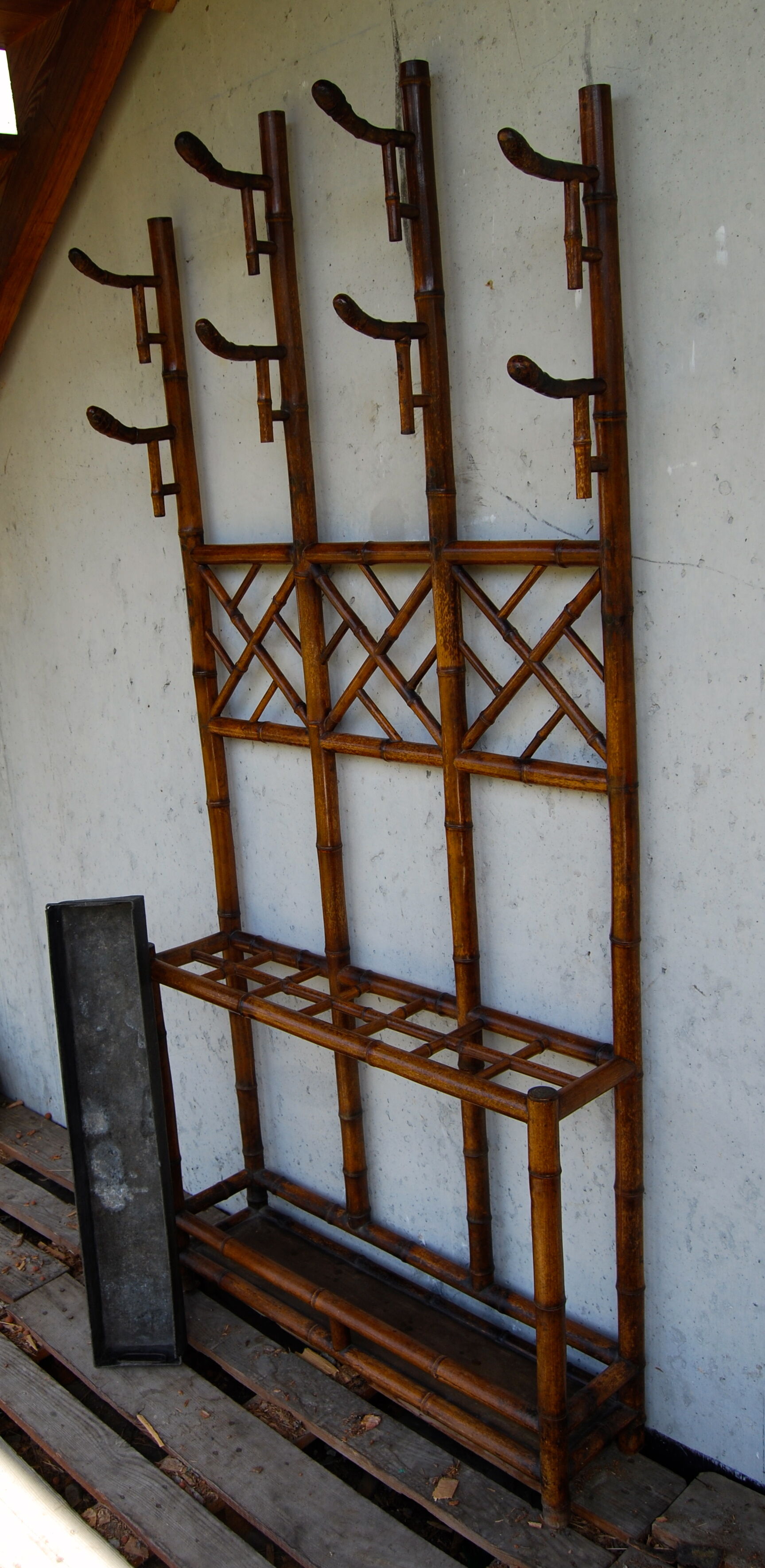 Bamboo coat rack early 20th century