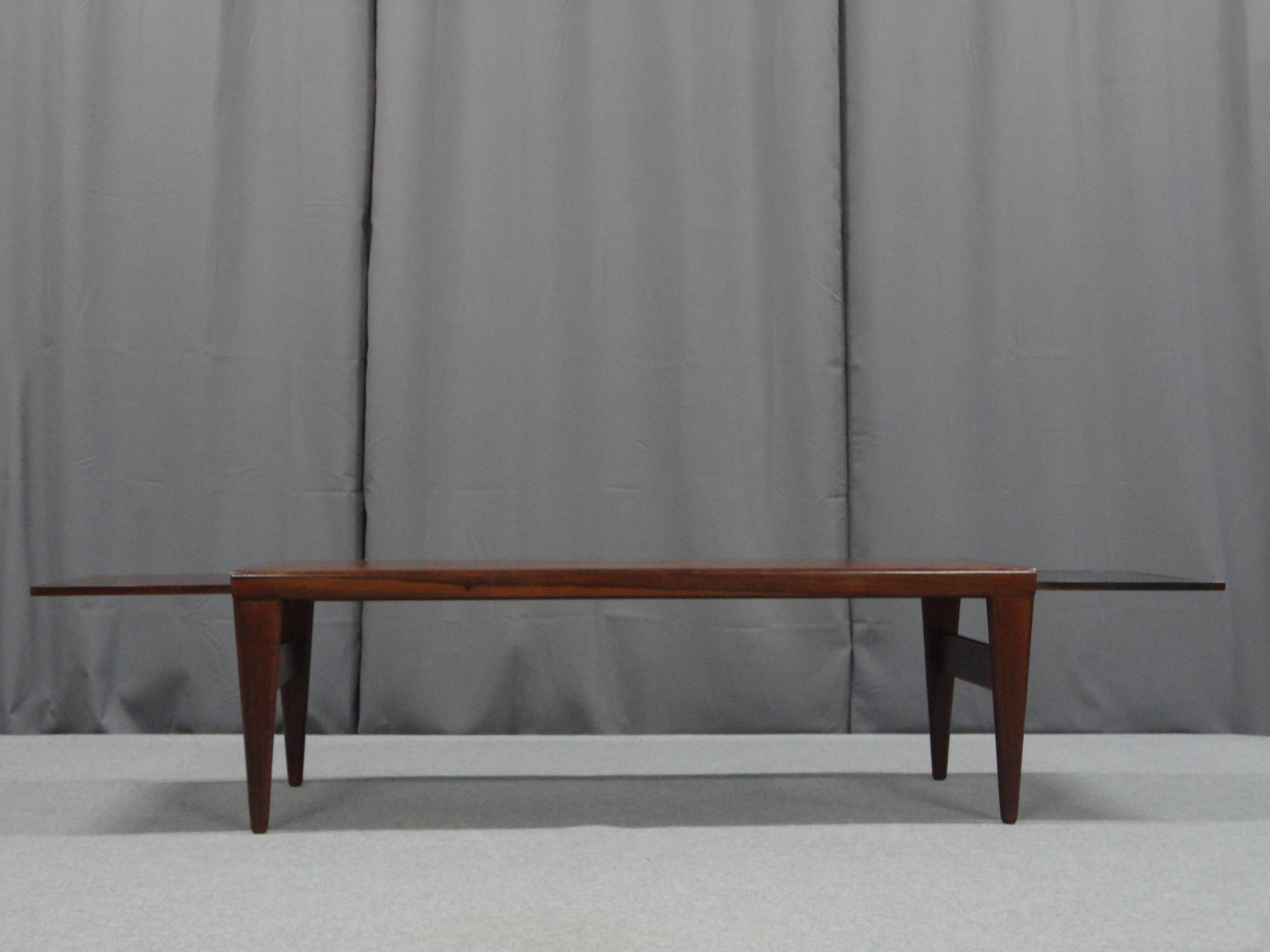 Rosewood coffee table from rio 1960
