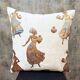 African Pottery Women Jacquard Cushion, Figural Woven Pillow Cover