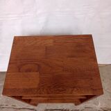 Bedside table in wooden slats