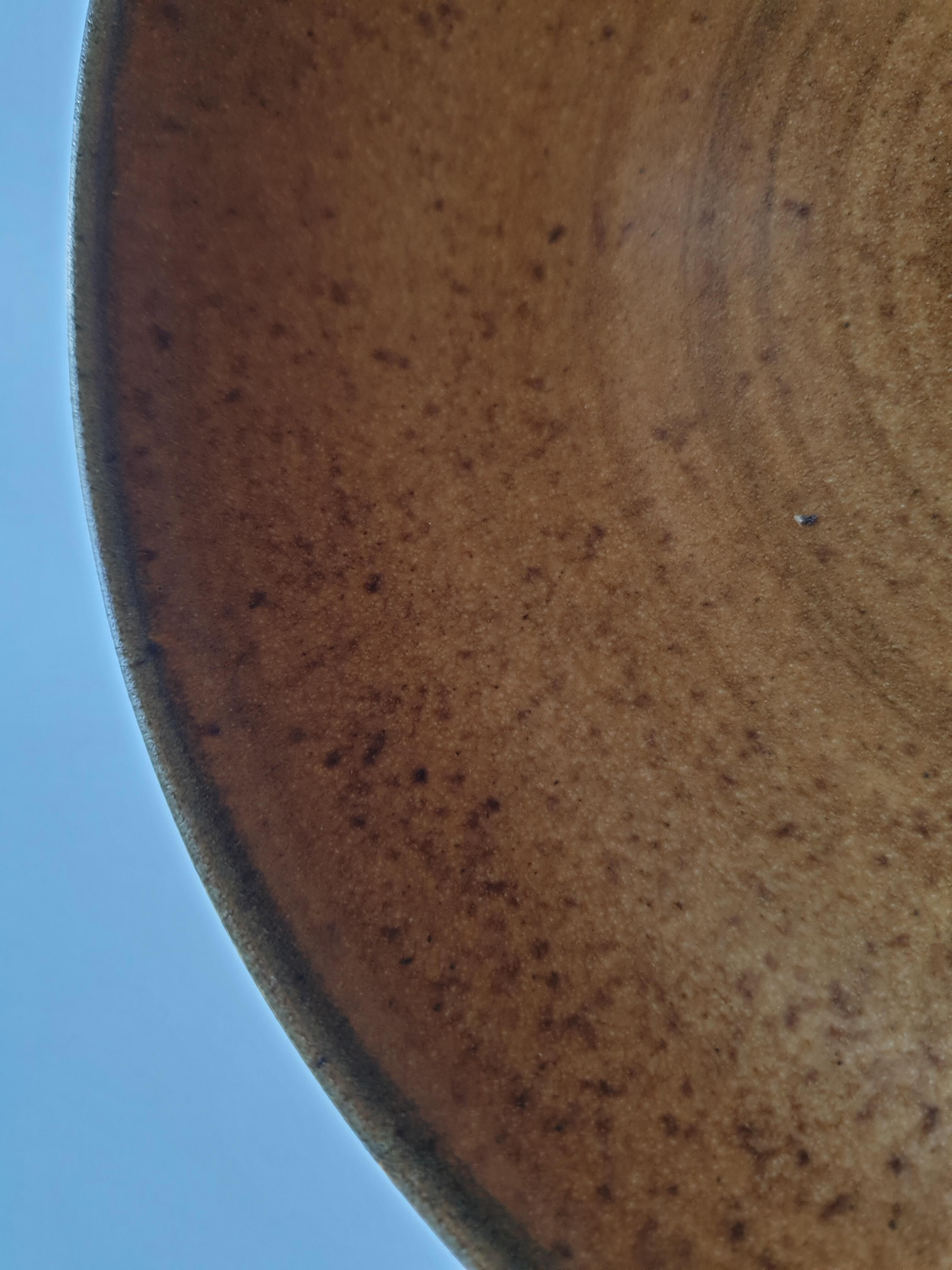 Set of 6 hollow plates in vintage sandstone