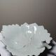 Celadon porcelain vine leaf dish by L. Michelaud, Limoges, 1930-50.