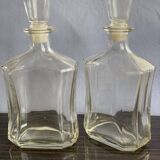 Father of 75 cl vintage glass whisky or liqueur decanters