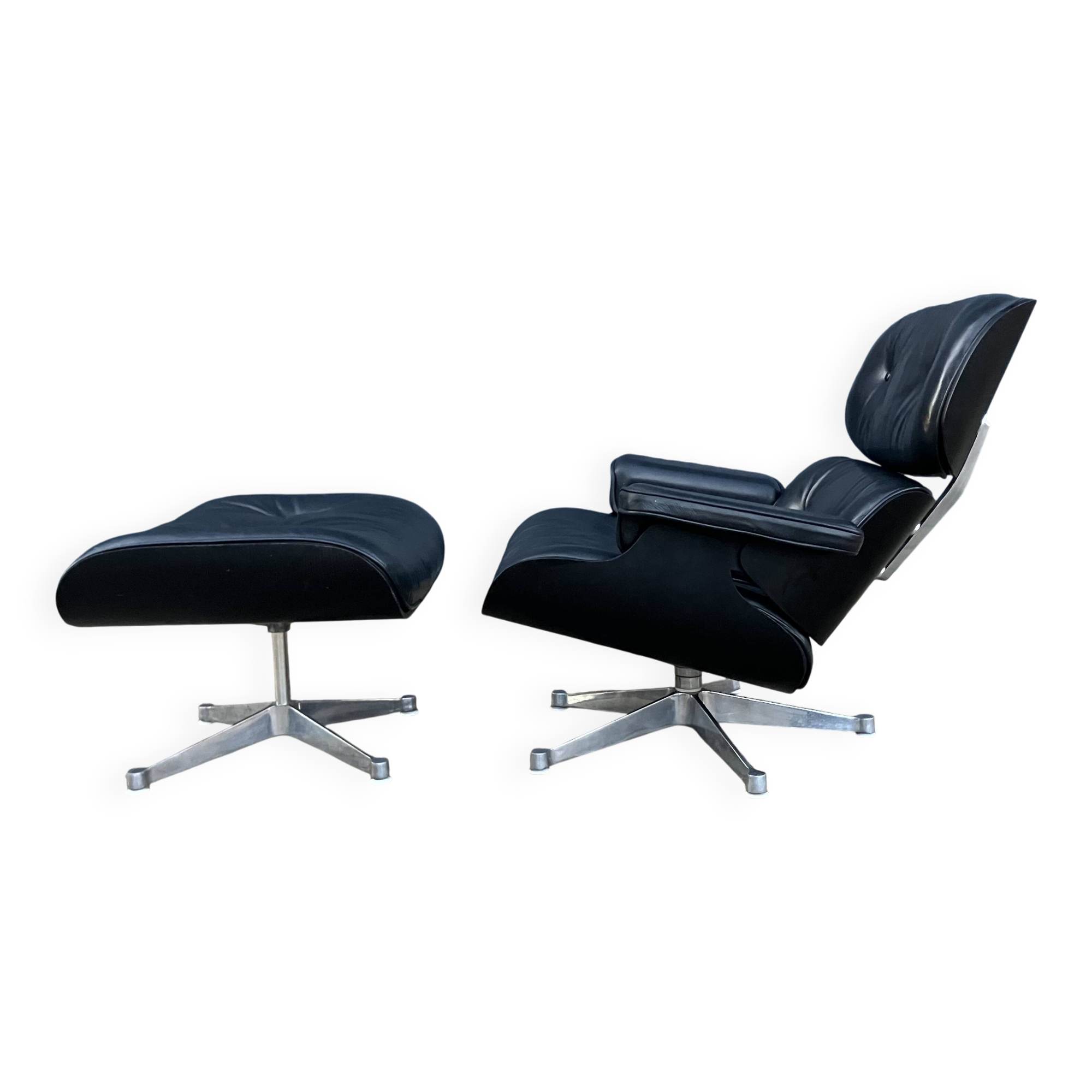 Vitra Eames lounge chair met Ottoman. Jaren 70. In Topstaat!