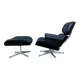 Vitra Eames lounge chair met Ottoman. Jaren 70. In Topstaat!