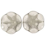 Pair of Clear Val Saint Lambert Luxval 'Americain' Vases, 23 cm