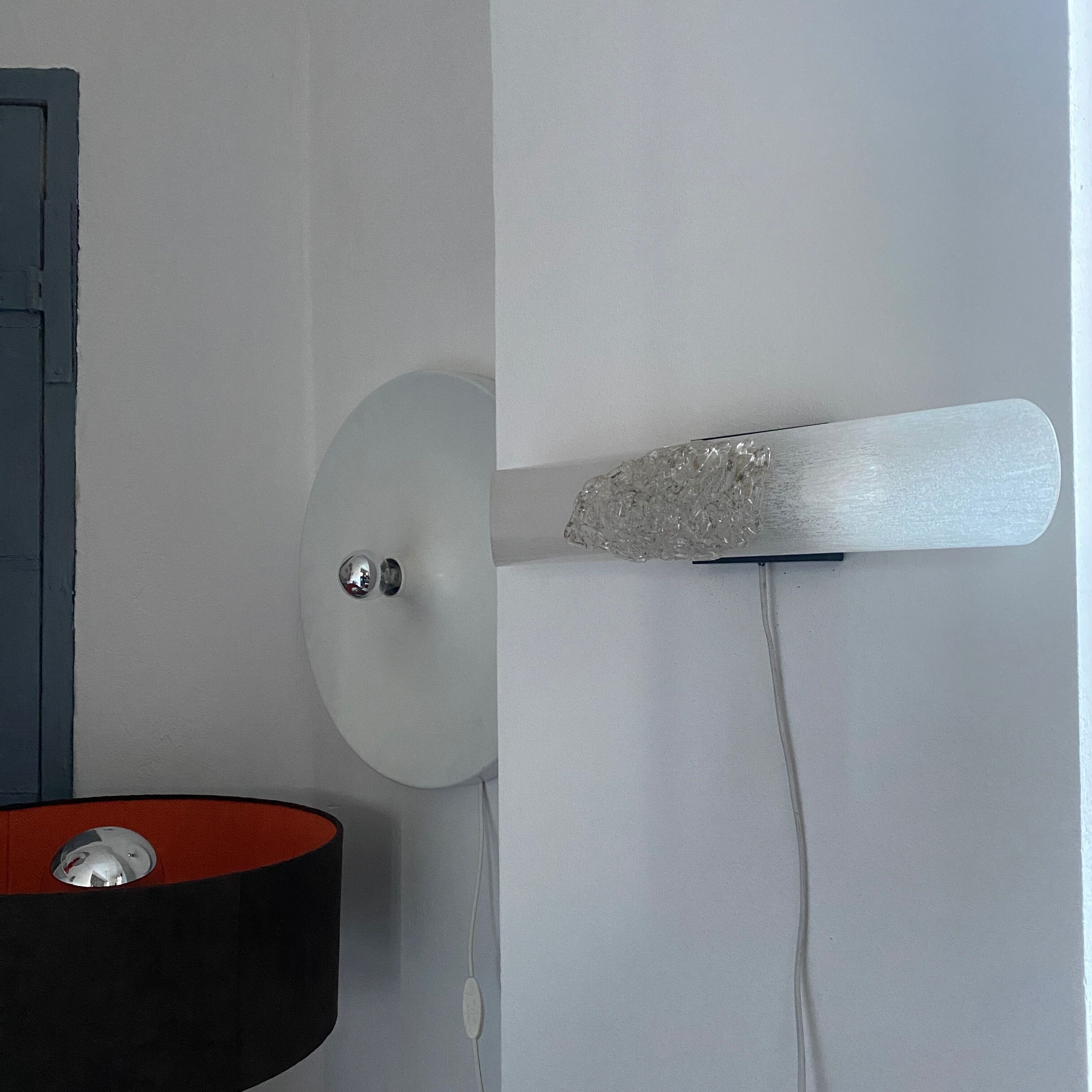 Cylindrical wall lamp from Murano 1960