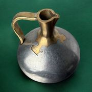 Brutalist pitcher by David Marshall, bronze & aluminium, 1970, Spain