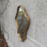 Golden mirror 34x76cm