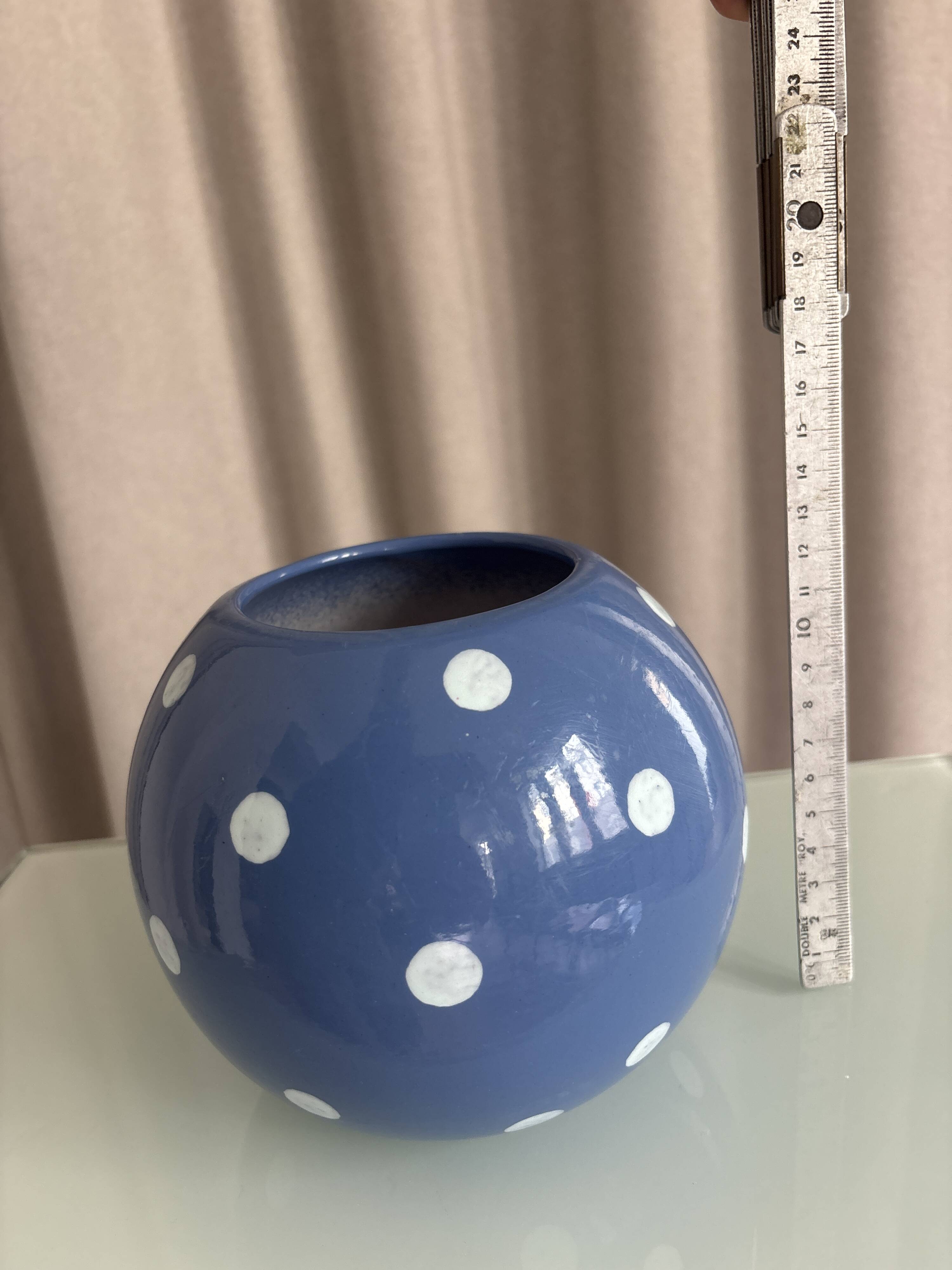 Vase vintage a pois - Scheurich Keramik