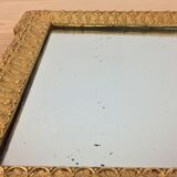 Napoleon III style mirror 43x37 cm, gilded