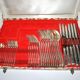 Ercuis ménagère trianon en métal argenté – set de 42 couverts de table ruban croisé