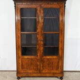 Burl Walnut Bookcase, Restoration Period – Early 19th Century