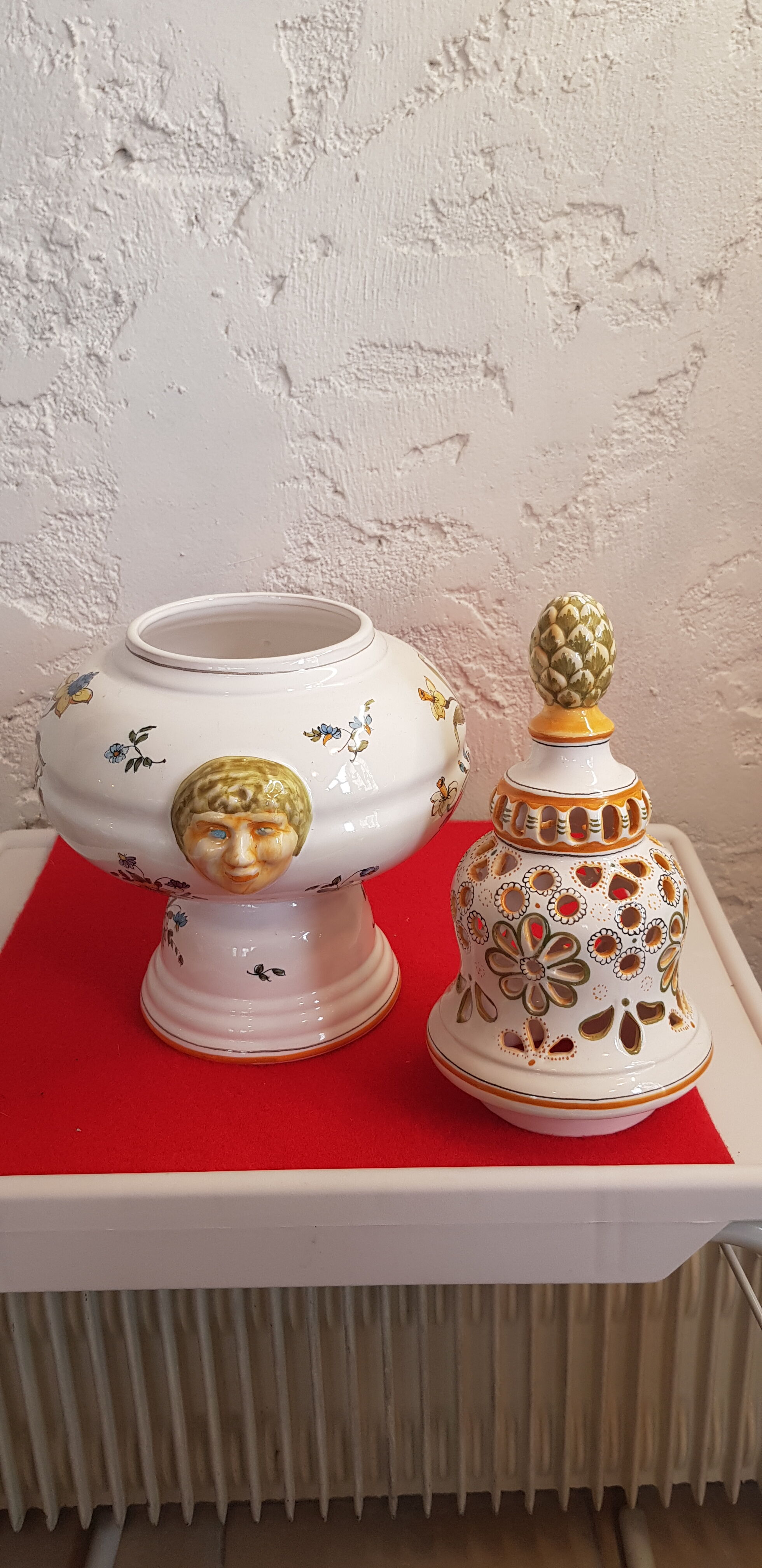 Potiche "Faïence Lallier à Moustier"