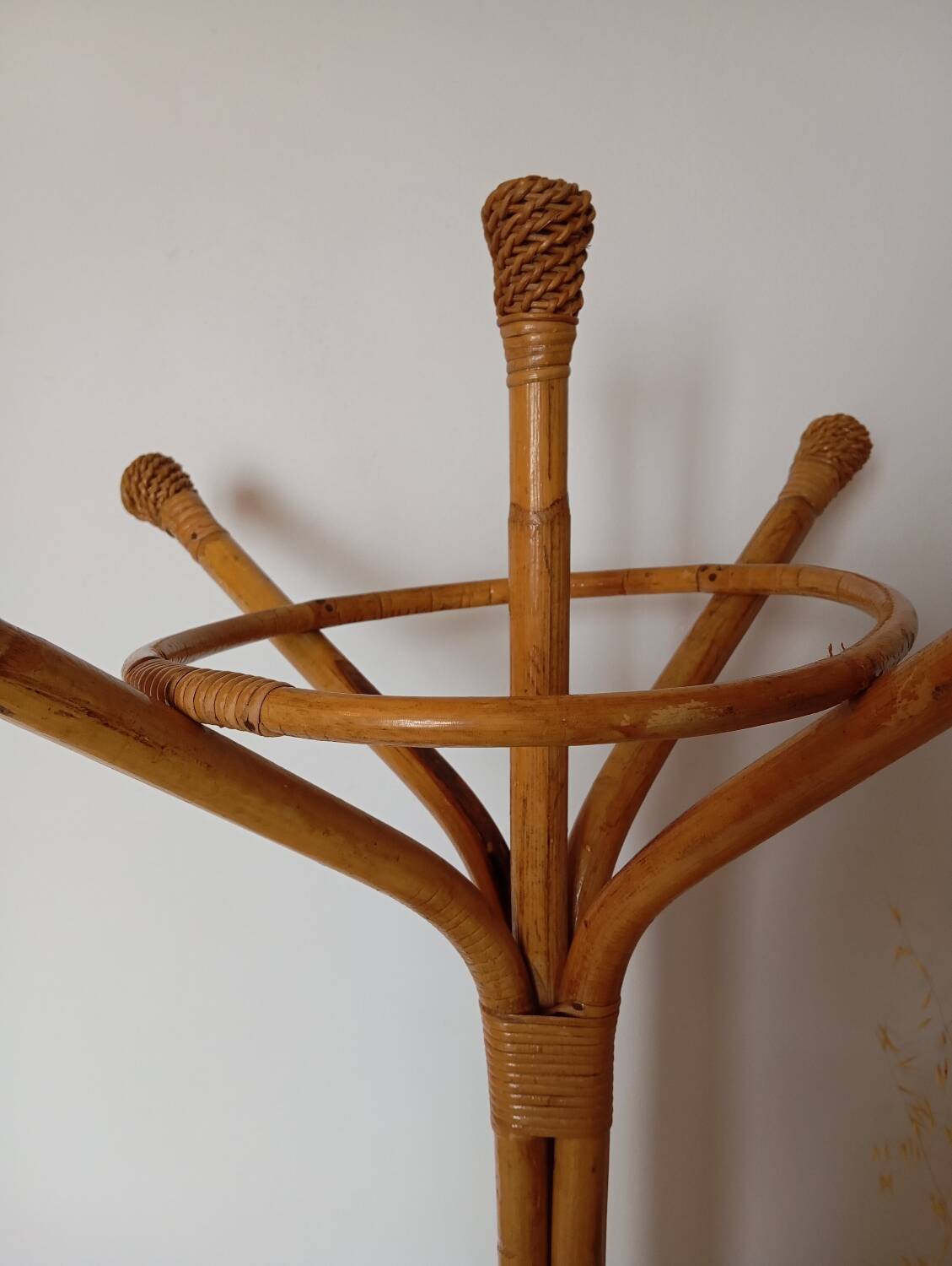 Bamboo coat rack