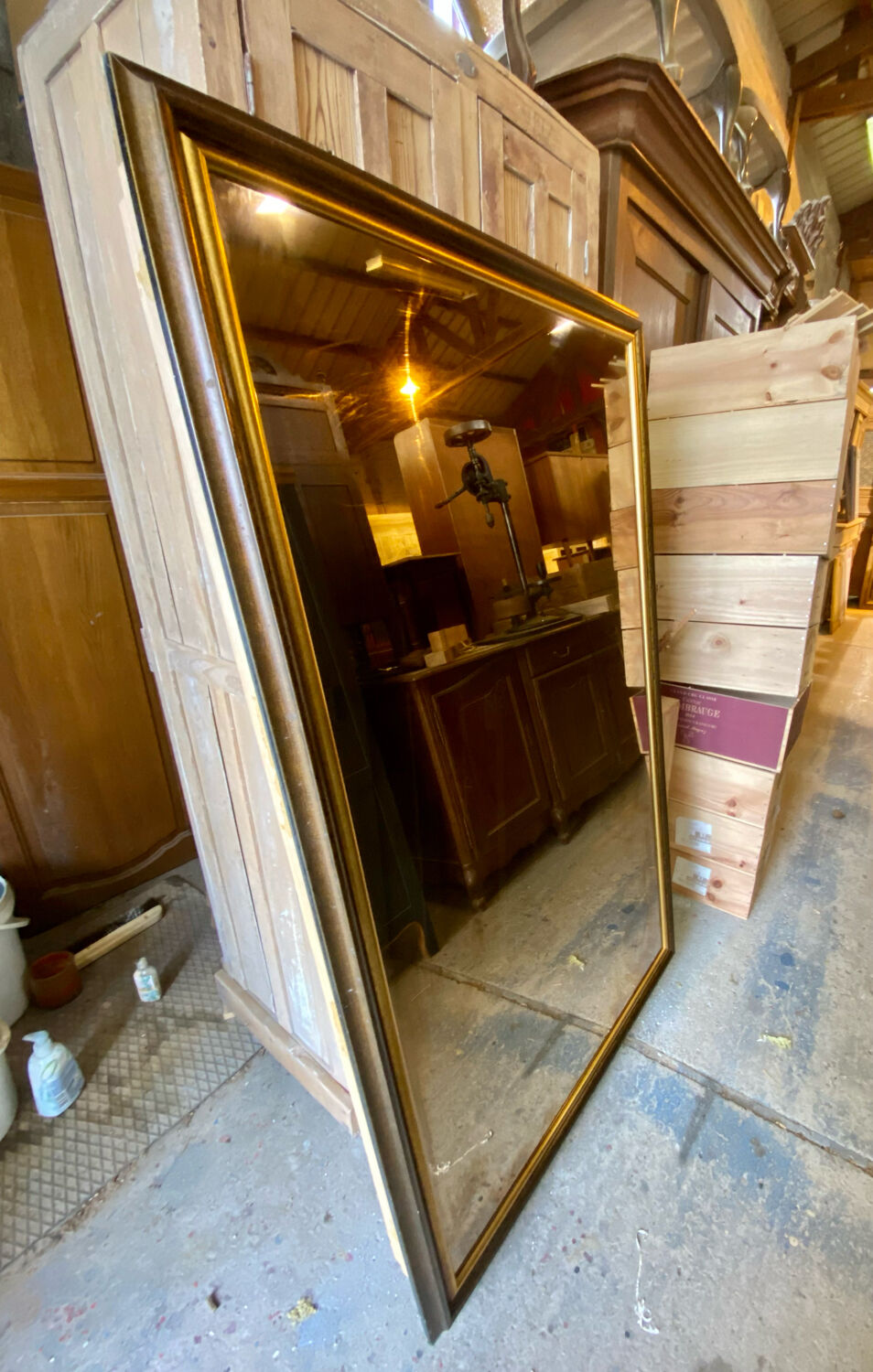 Large smoked mirror 96x160cm