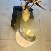 B&B Italia large table in black marble and glass