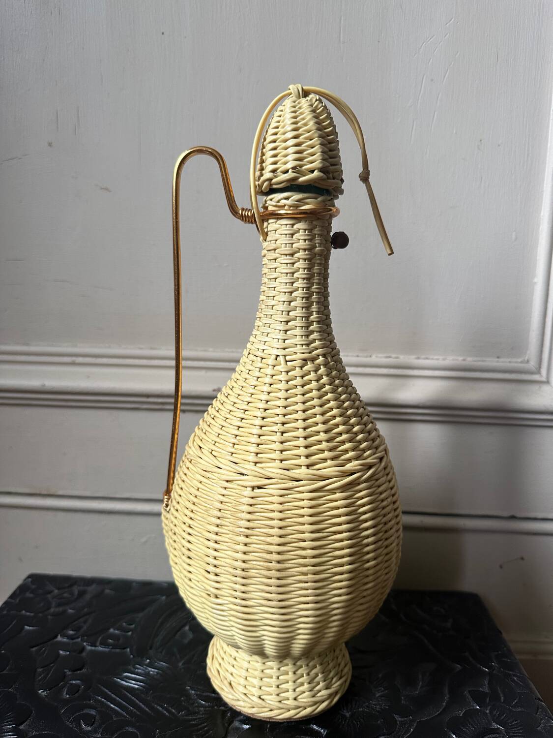 Scoubidou bottle from the 60s