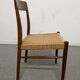Pair of Danish chairs in teak and rope from the 60s/70s