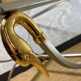 Neoclassical curule side tables by Maison Jansen, France, 1970s.