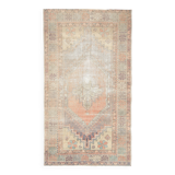 4x6 Rug For Kitchen Handmade Wool Vintage Rug, 112x196Cm SK 3865