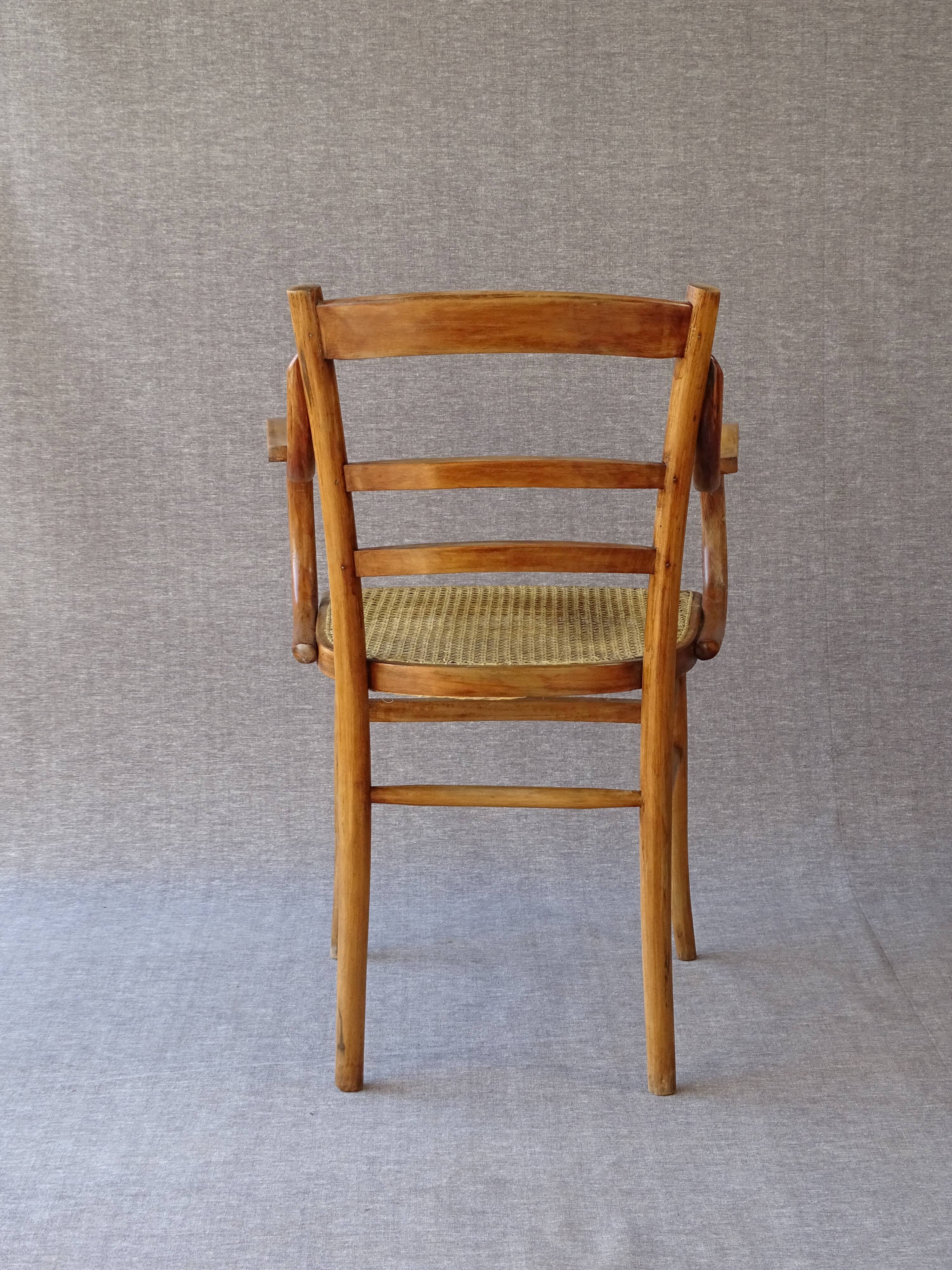 Fauteuil en bois-courbé, vers 1930