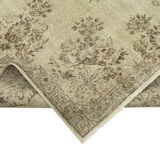 Hand-knotted unique turkish beige rug 208 cm x 310 cm