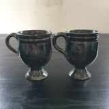Paire de tasses bleu nuit