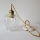 Molded glass pendant light