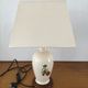 Bedside lamp vintage ceramic foot floral decoration