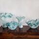 Large Murano glass bowl, mid-century style, Italy, 2000s.
