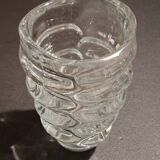 Heavy vintage glass vase